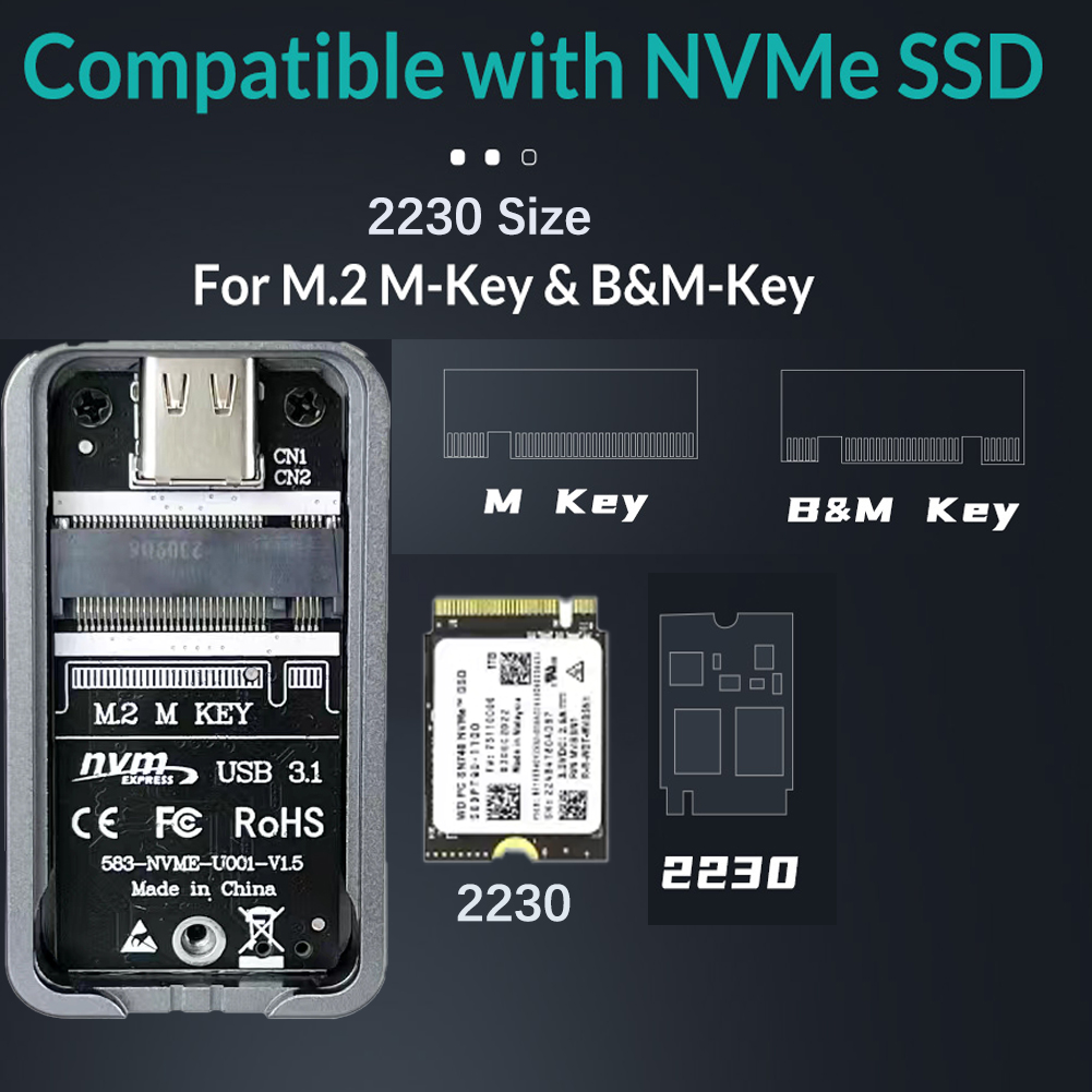 2230 2242 M.2 NVMeกรณีEnclosur - M2 2230 Ssd 2Tb Pcie 4.0 บทวิจารณ์และราคา