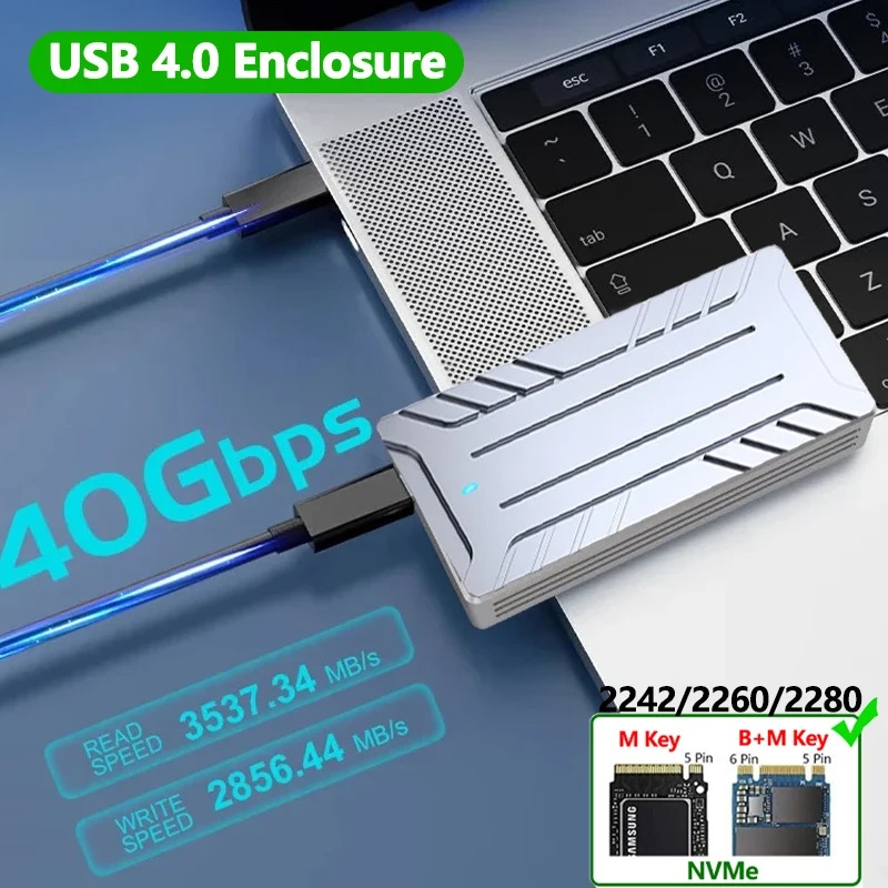 USB4 40Gbps M.2 NVMe SSD พร้อม - Thunderbolt 4 External Ssd 4Tb บทวิจารณ์และราคา