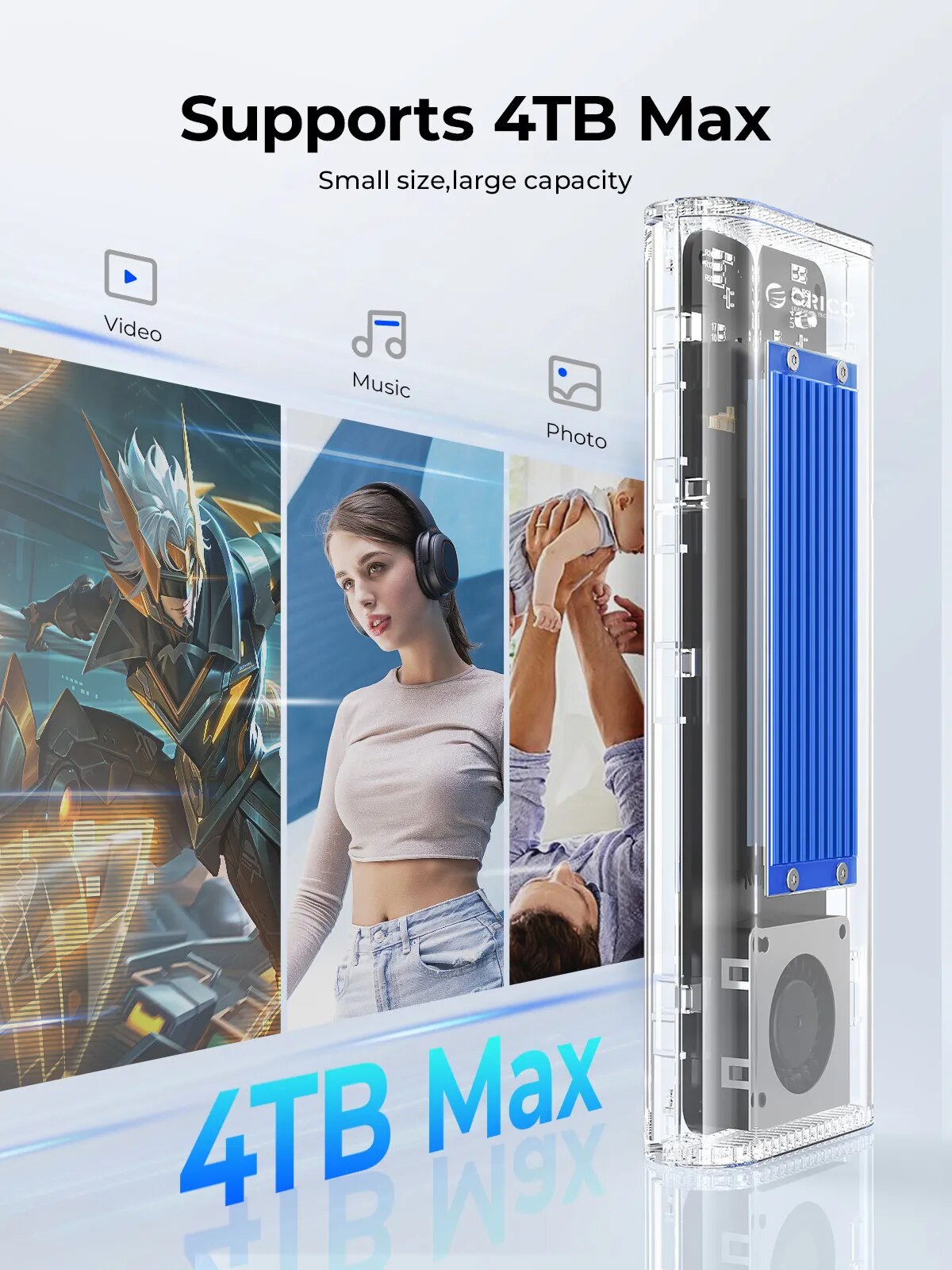 ORICO 40Gbps เคส SSD M.2 USB4พ - Thunderbolt 4 External Ssd 4Tb บทวิจารณ์และราคา