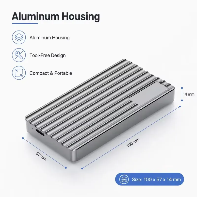 AP01 สำหรับกล่องใส่ M.2 NVMe S - Usb4 40Gbps External Ssd 8Tb บทวิจารณ์และราคา