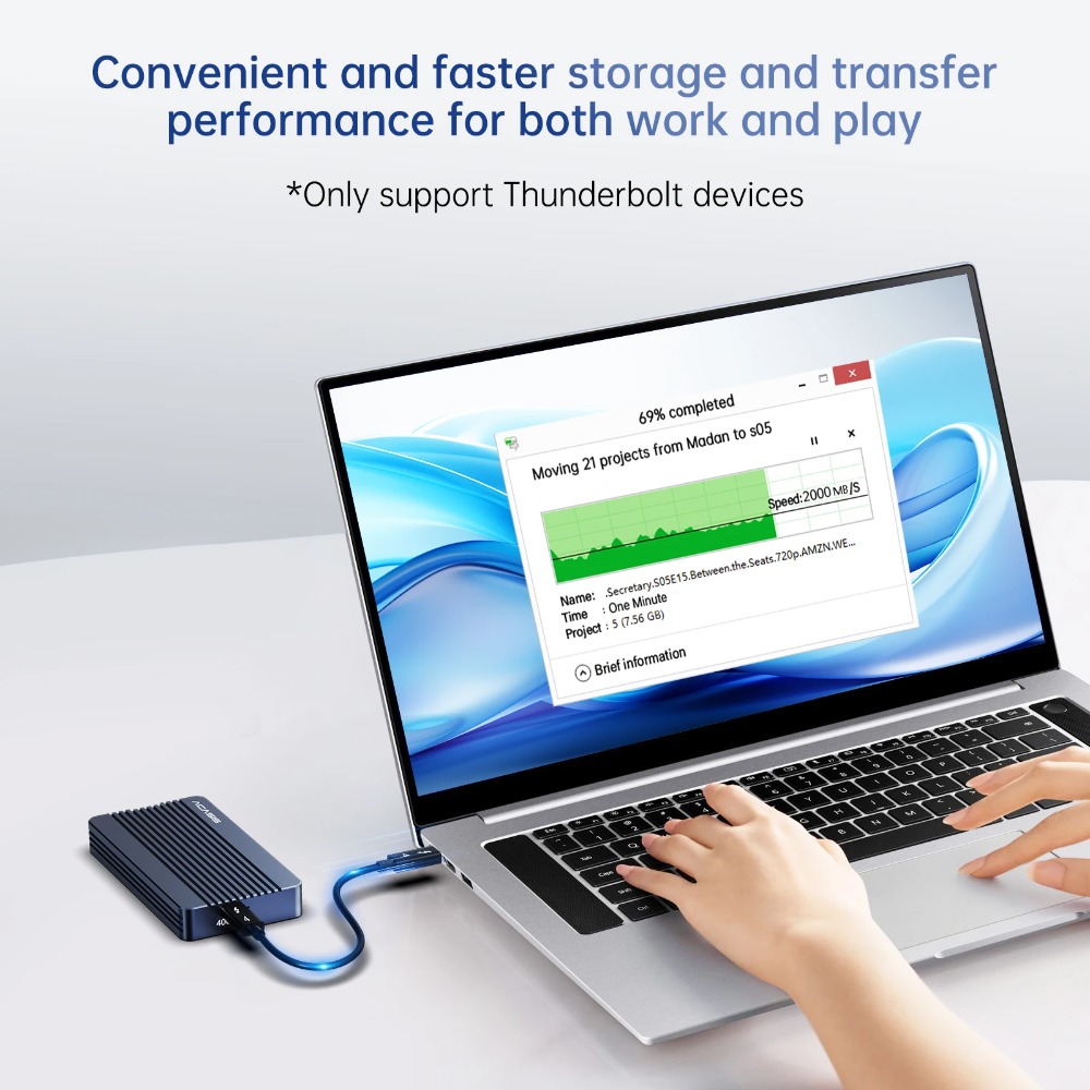 ACASIS 40Gbps M.2 NVMe SSD Enc - 8Tb M2 Nvme Ssd บทวิจารณ์และราคา