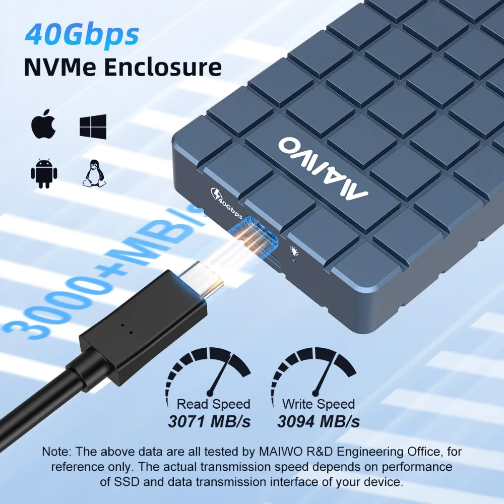 Maiwo USB 4.0 40Gbps M.2 NVMe  - Usb4 40Gbps External Ssd 8Tb บทวิจารณ์และราคา