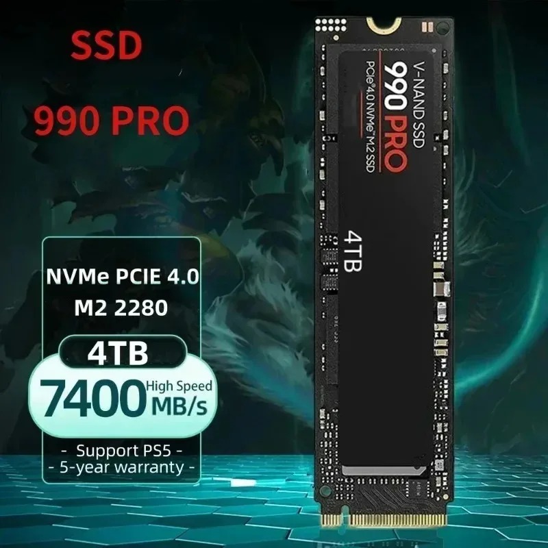 990 PRO SSD แท้ – 512GB/1TB/2T - Pcie 4.0 4Tb 2280 Ssd 7450Mbps บทวิจารณ์และราคา